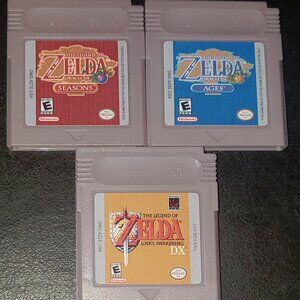 Legend of Zelda Oracle of Ages, Seasons, Link's Awakening DX GBC Video Game